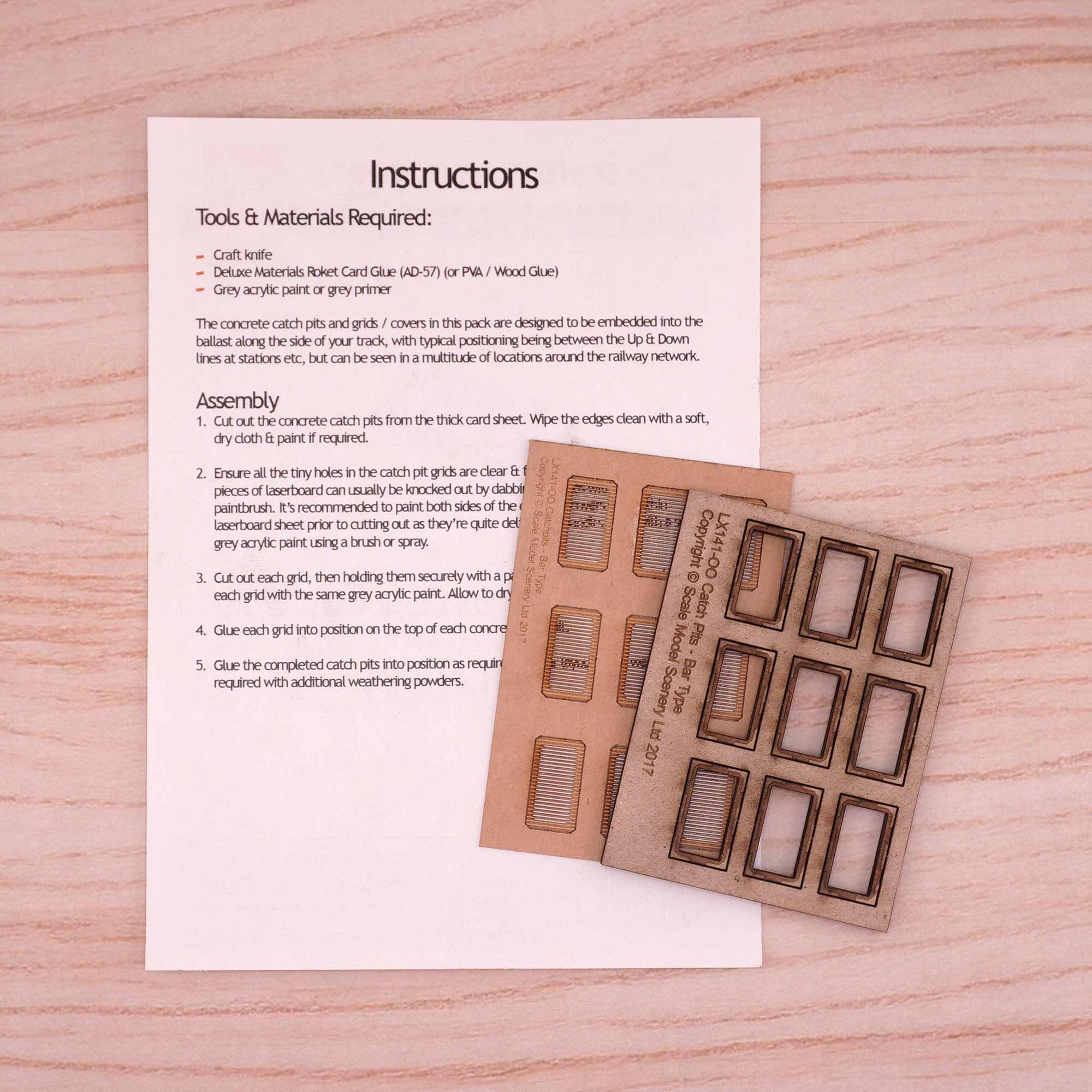Laser Cut Drainage Catchpits Bar Type Model Kit - Image 3