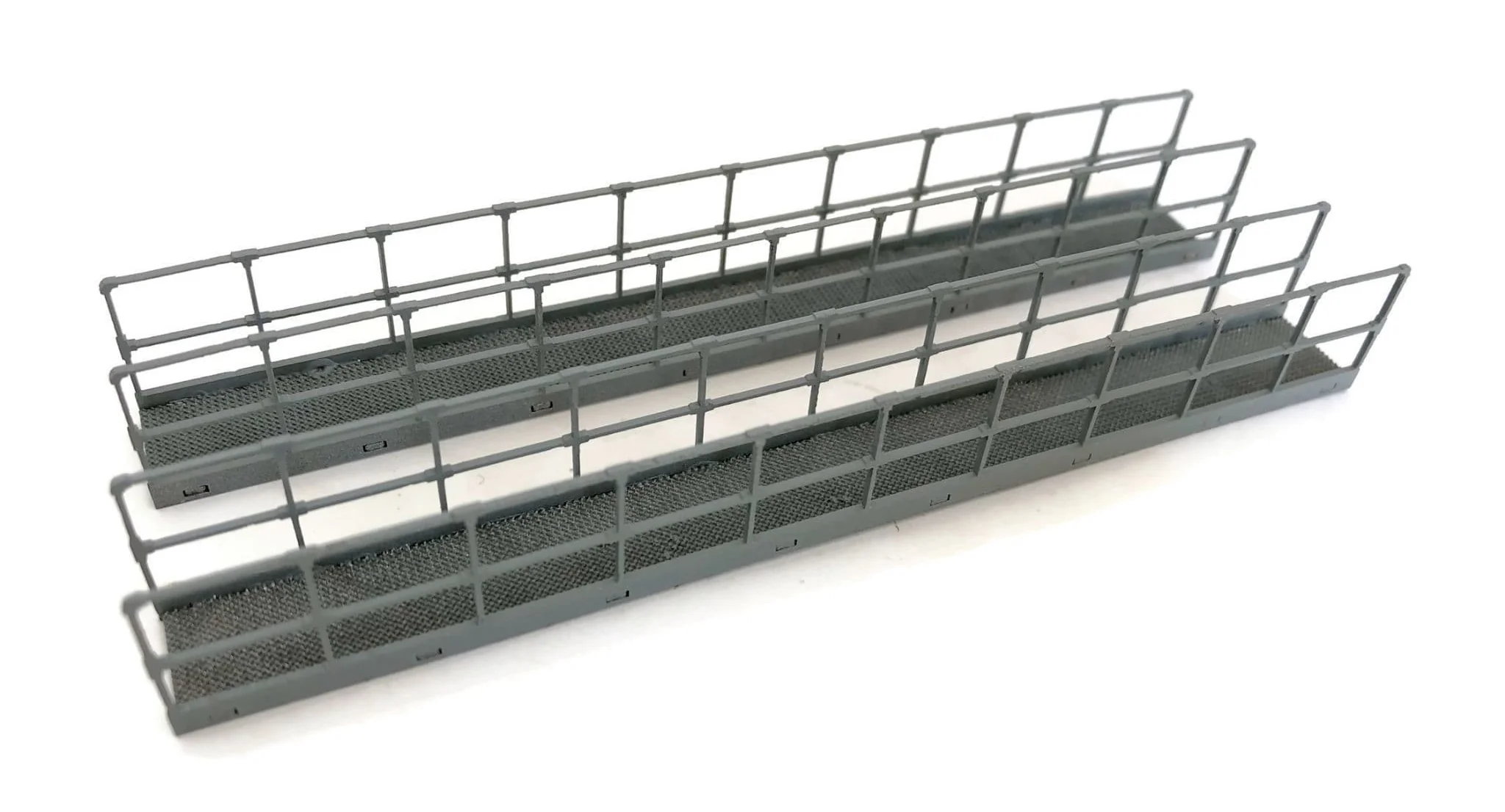 Extra Long Laser Cut Industrial Walkways With Railings Model Kit