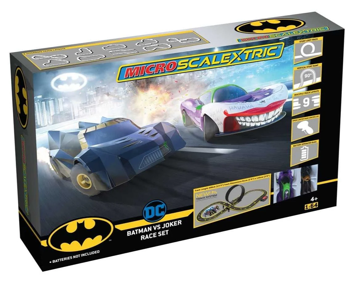 Micro Scalextric Batman vs Joker Set Battery Powered Race Set - Image 2
