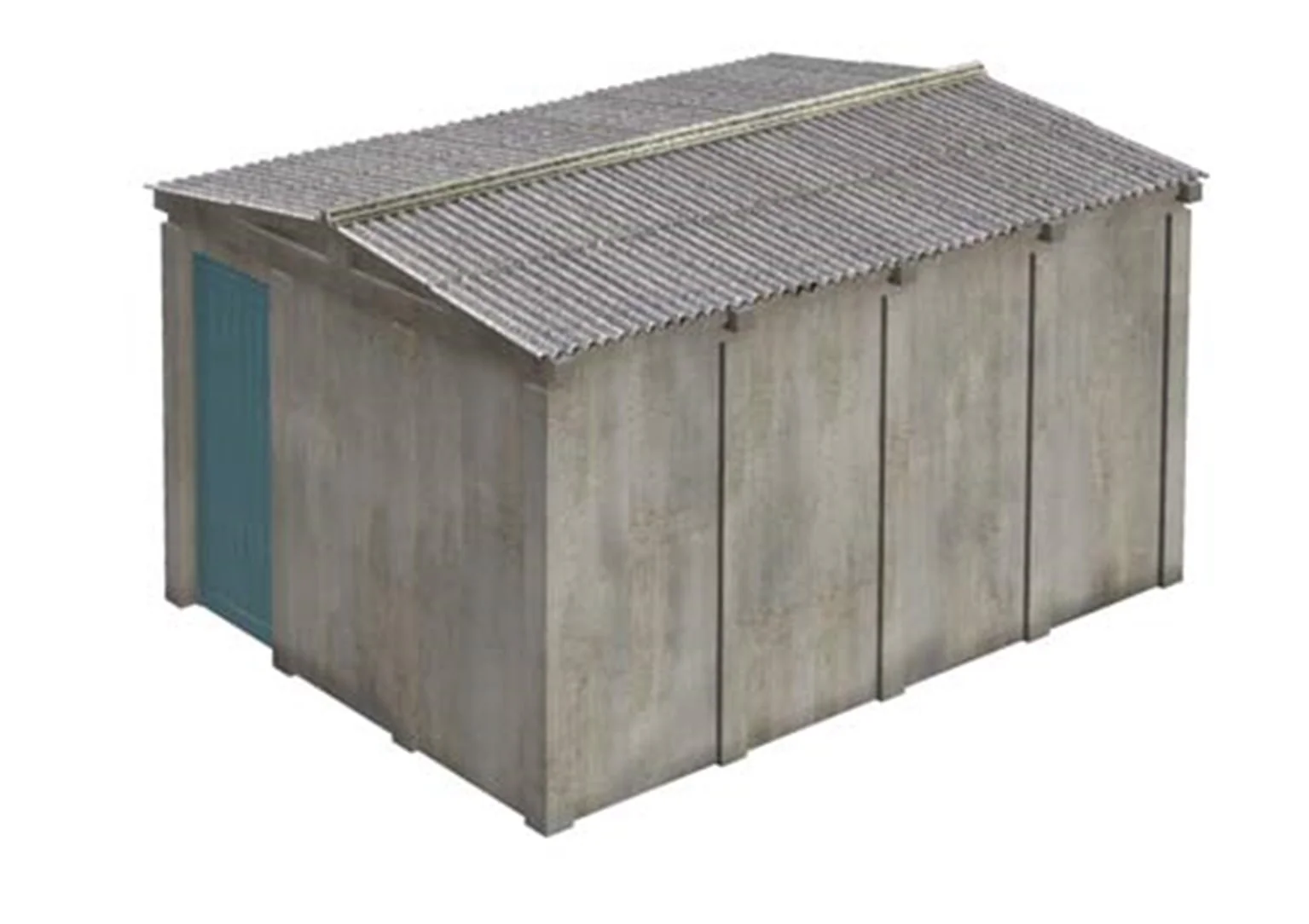 Sectional Lineside Hut - Blue Door - Image 2