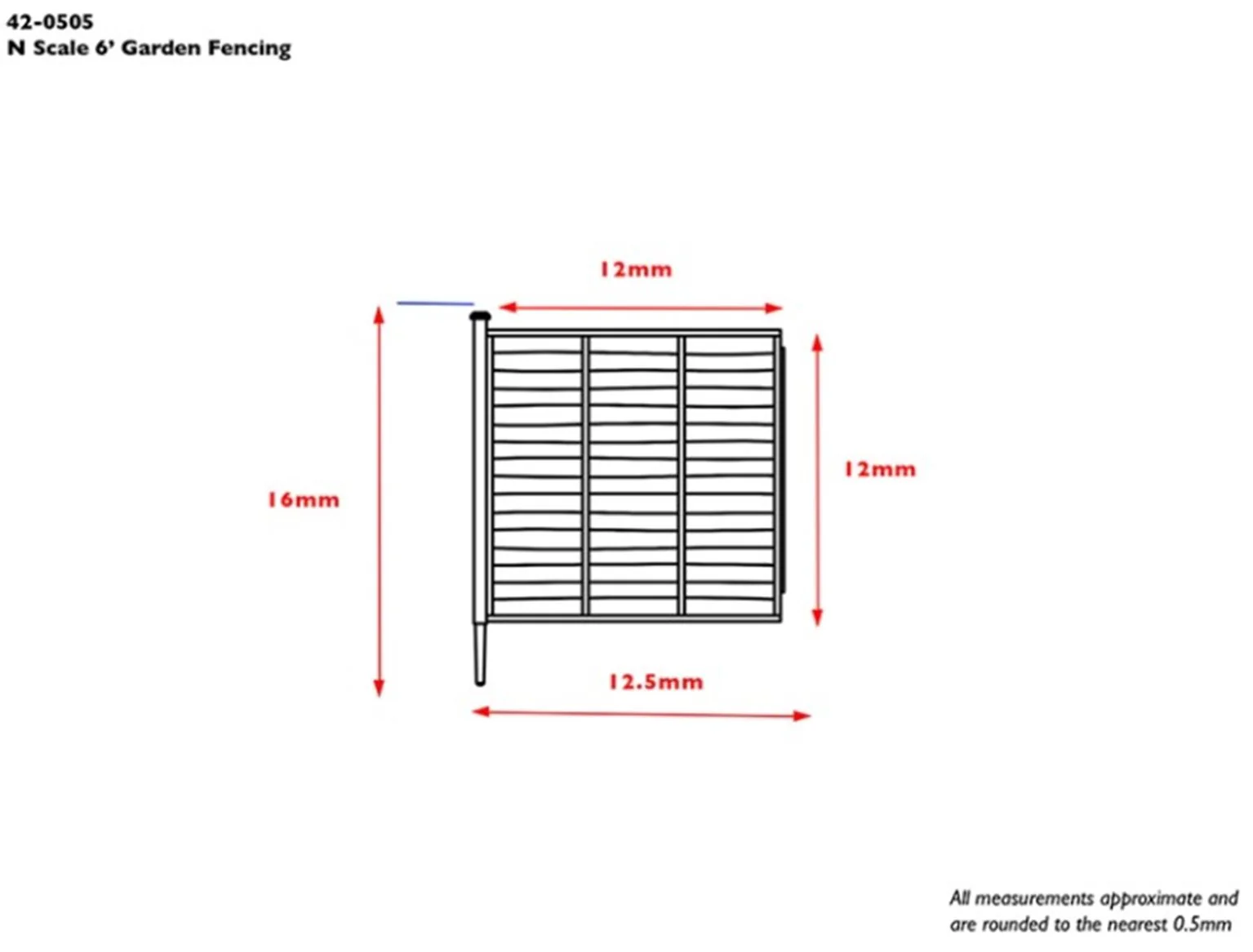 42-0505 6' Garden Fencing (x10) - Image 2