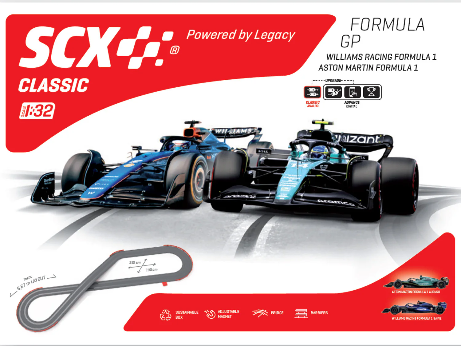 SCXU10587 Formula GP 6.6m Race Set