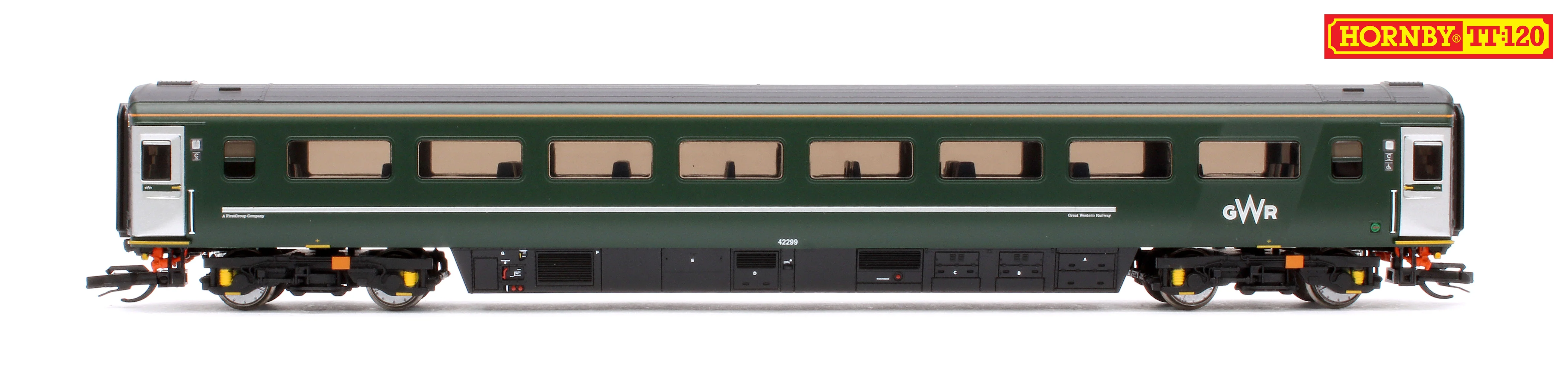 Set of 6 GWR TT:120 Class 43 HST & Mk3 Coaches - Image 6