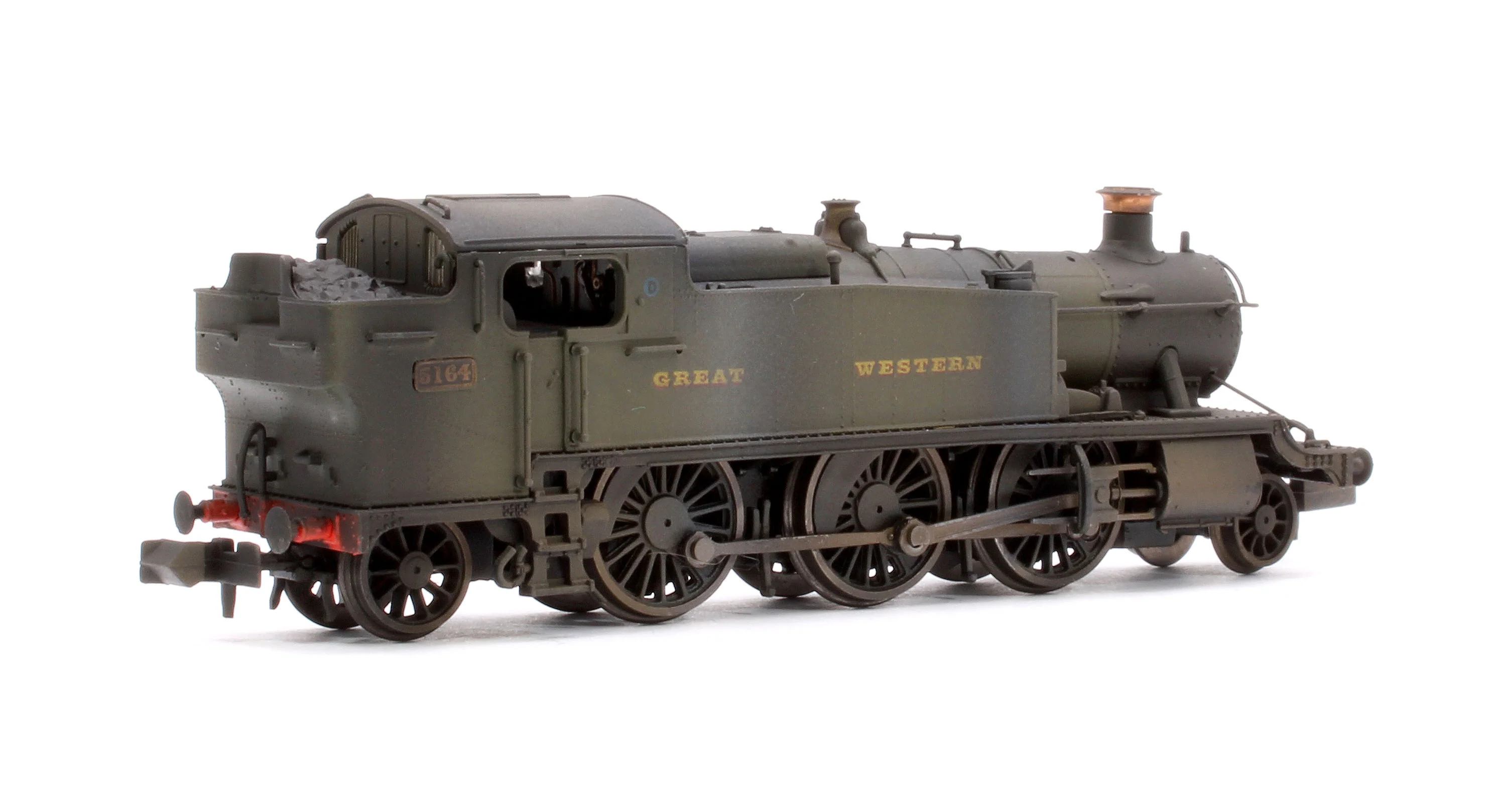 Custom Weathered Class 5101 Large Prairie Great Western GWR Green 2-6-2 Tank Locomotive No.5164 - Image 3