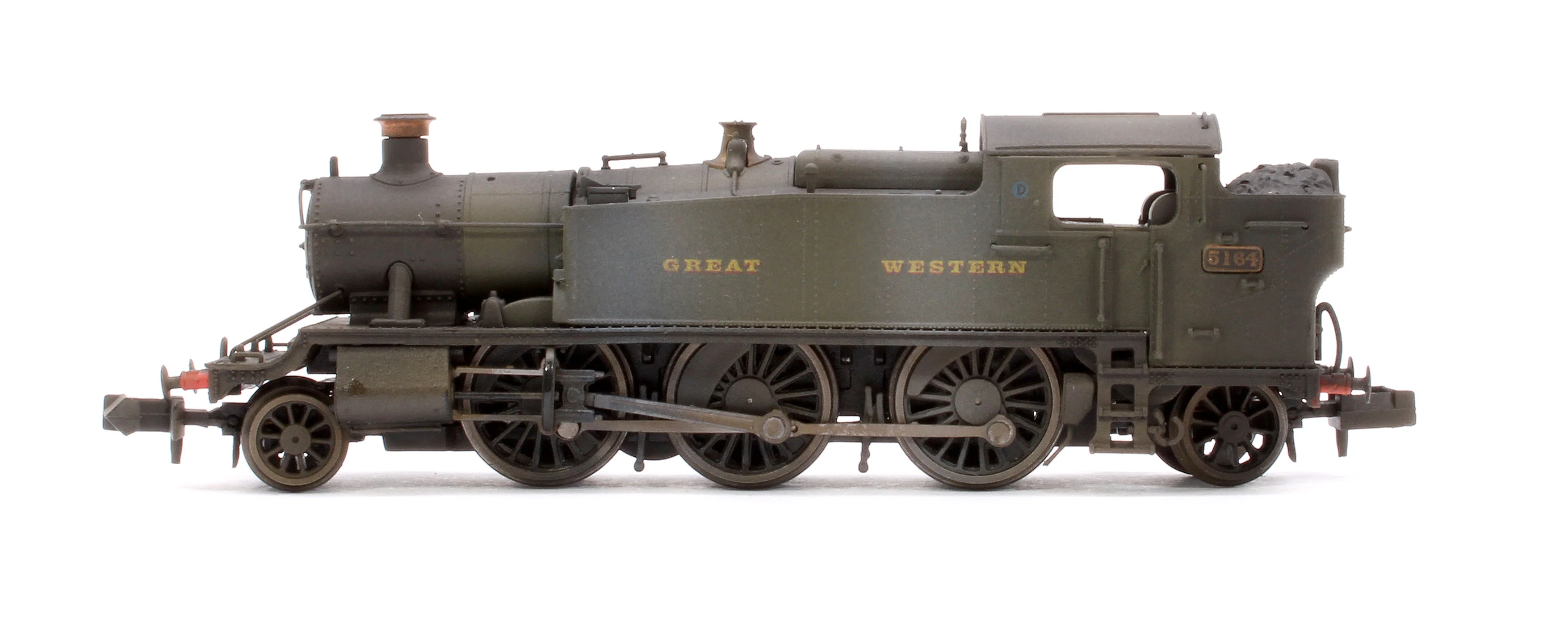 Custom Weathered Class 5101 Large Prairie Great Western GWR Green 2-6-2 Tank Locomotive No.5164 - Image 5
