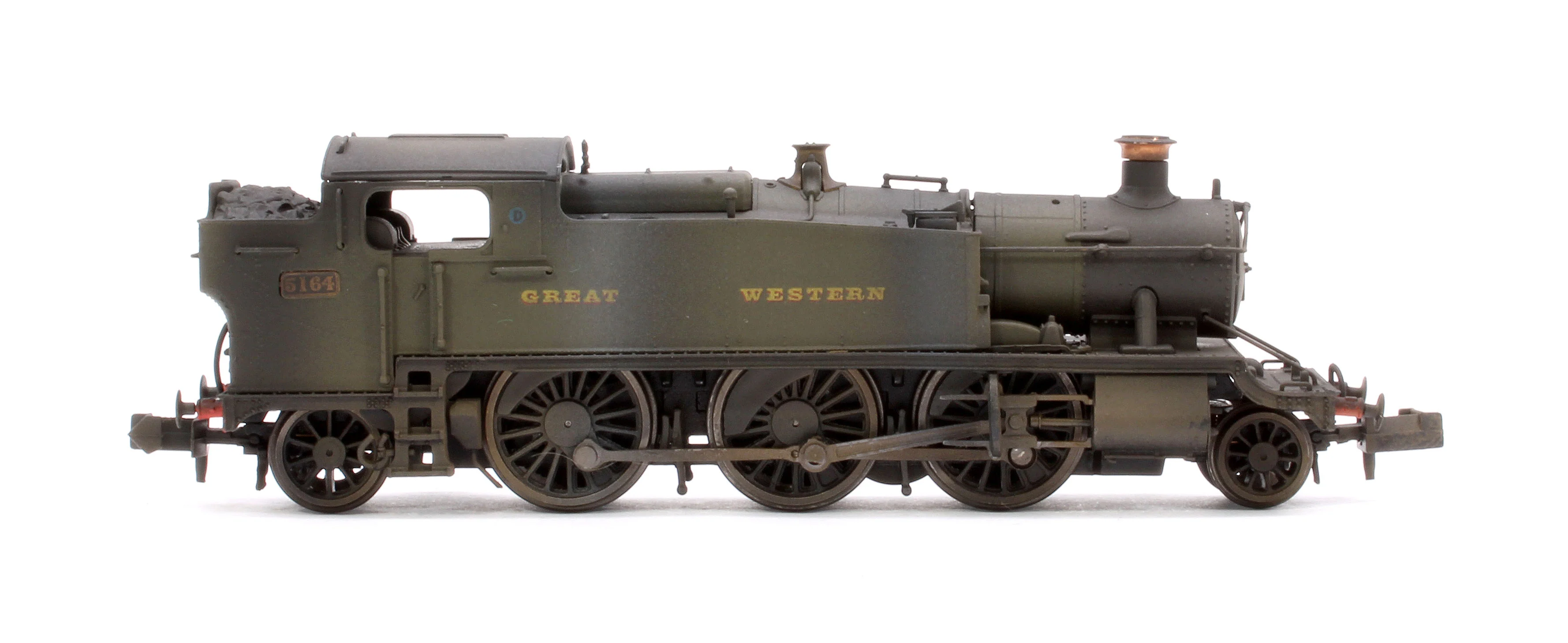 Custom Weathered Class 5101 Large Prairie Great Western GWR Green 2-6-2 Tank Locomotive No.5164 - Image 6