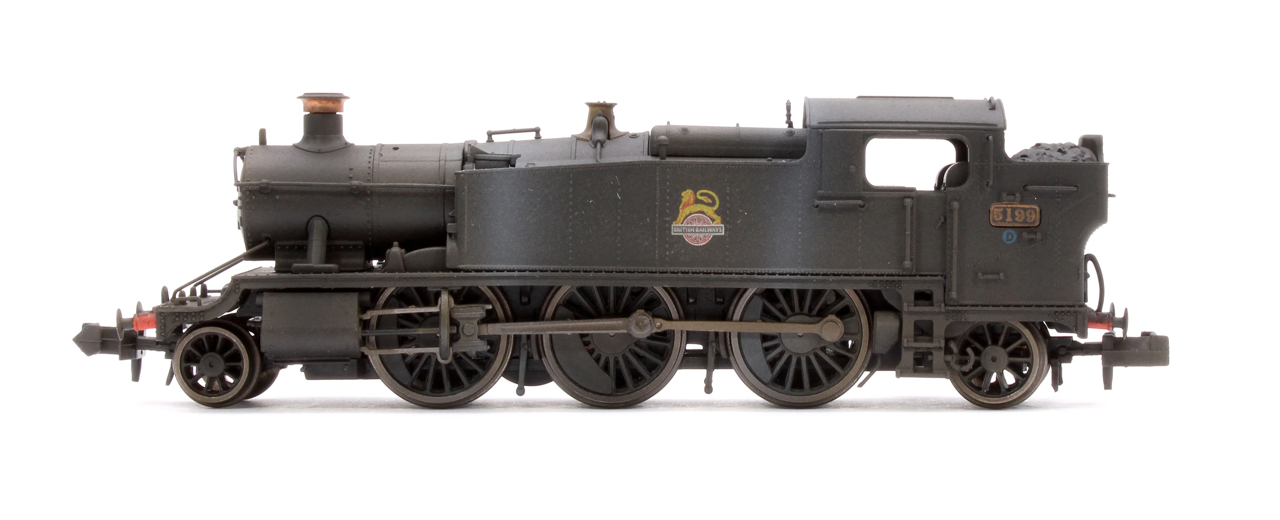 S2103-04W Custom Weathered Class 5101 Large Prairie British Railways BR Black (Early Crest) 2-6-2 Tank Locomotive No.5199 - Image 5