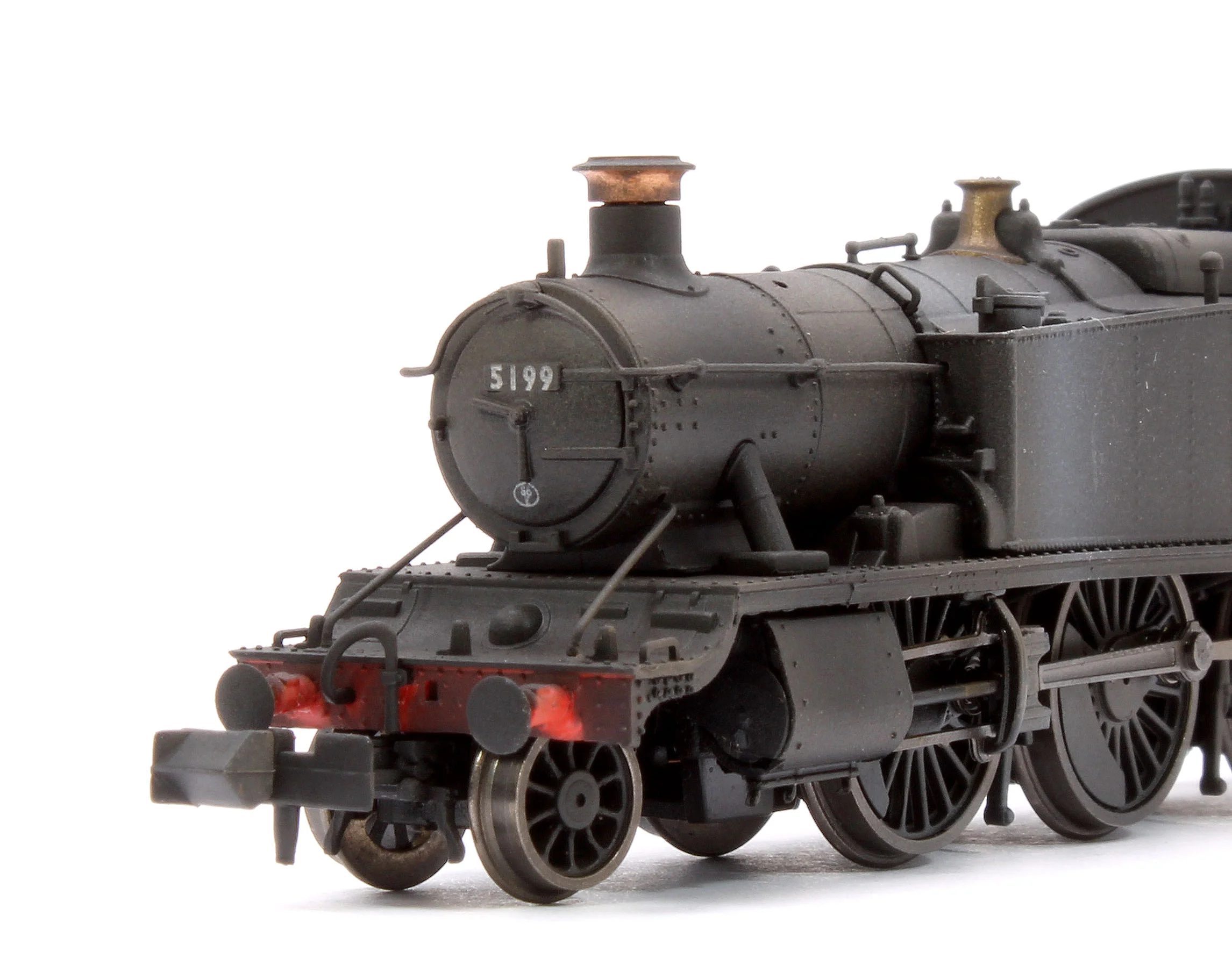 S2103-04W Custom Weathered Class 5101 Large Prairie British Railways BR Black (Early Crest) 2-6-2 Tank Locomotive No.5199 - Image 7