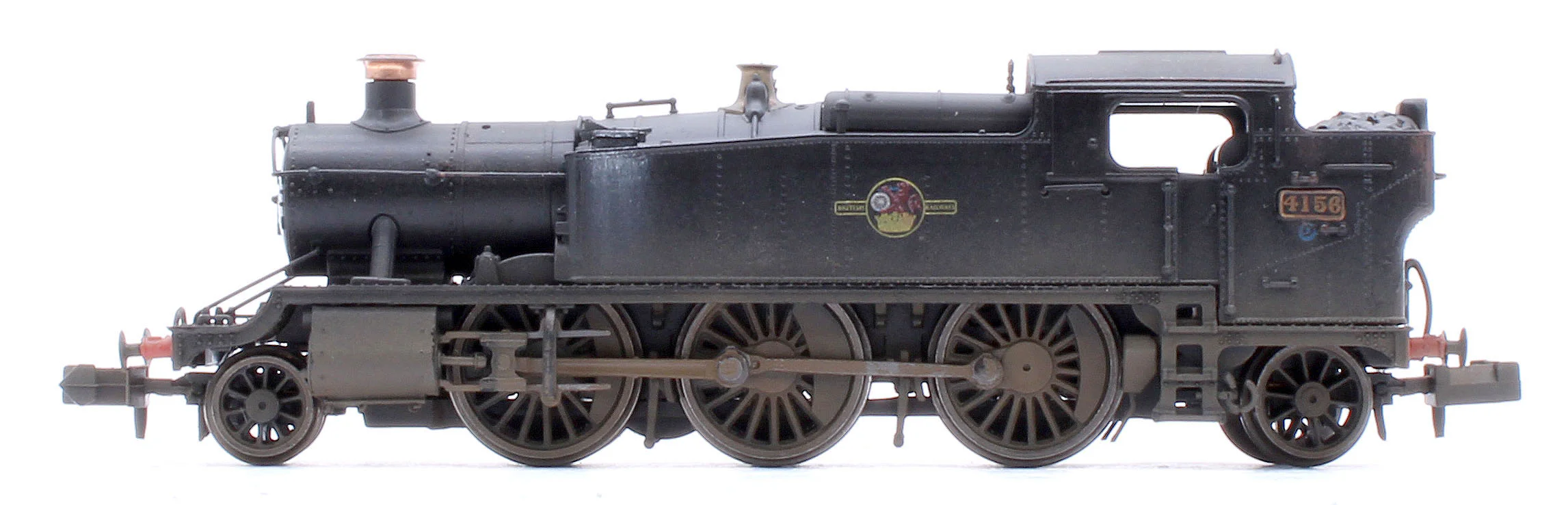 Custom Weathered Class 5101 Large Prairie British Railways BR Black (Late Crest) 2-6-2 Tank Locomotive No.4156 - Image 2