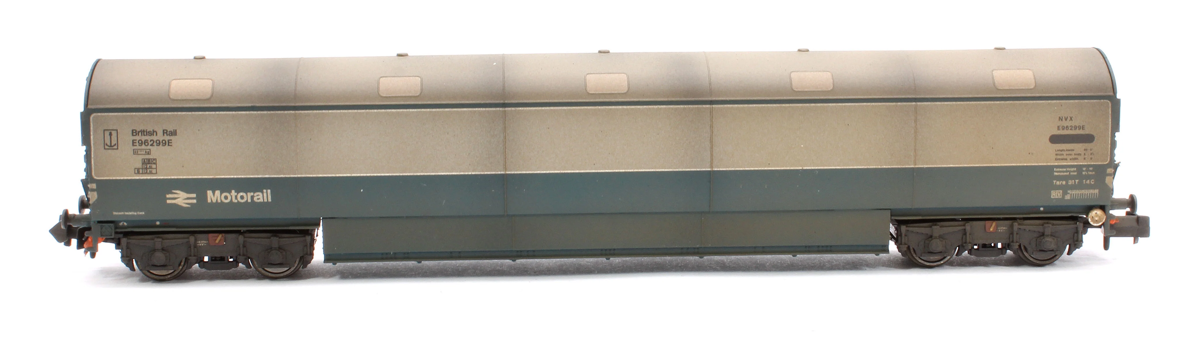Custom Weathered Newton Chambers Car Transporter BR Motorail BR Blue/Grey NVX E96291/294/299E - Pack 2 - Image 3