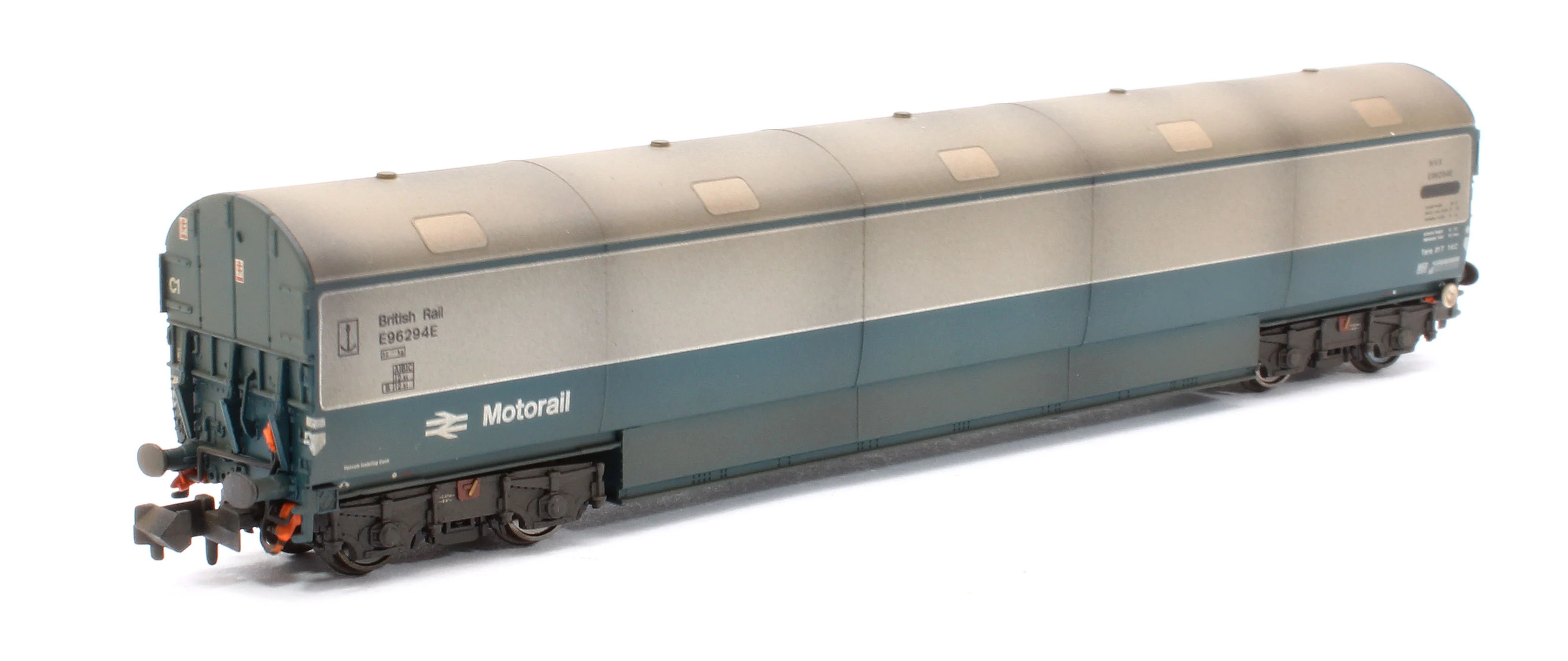 Custom Weathered Newton Chambers Car Transporter BR Motorail BR Blue/Grey NVX E96291/294/299E - Pack 2 - Image 4