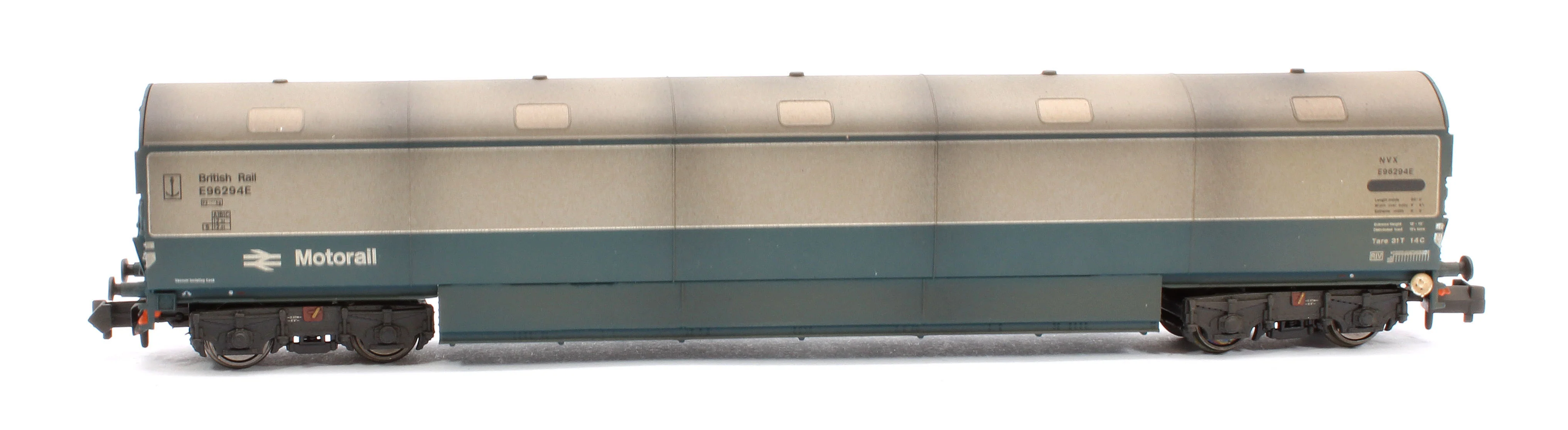 Custom Weathered Newton Chambers Car Transporter BR Motorail BR Blue/Grey NVX E96291/294/299E - Pack 2 - Image 5