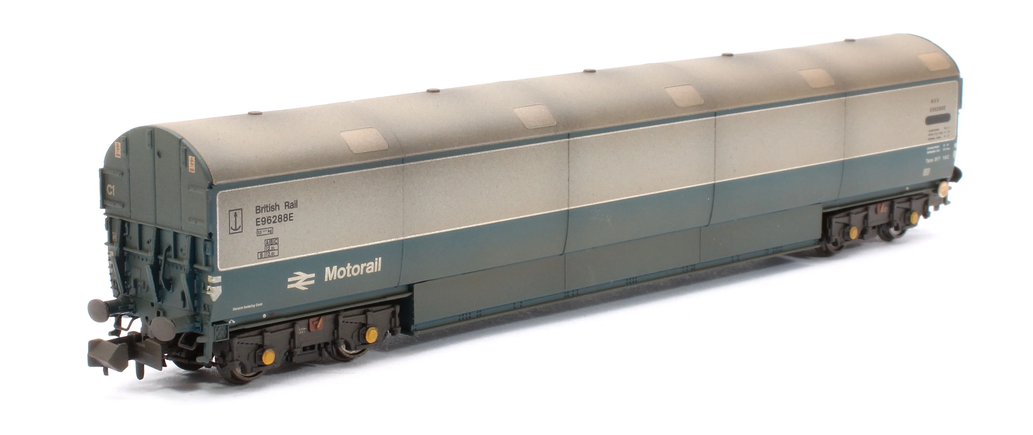 Custom Weathered Newton Chambers Car Transporter BR Motorail BR Blue/Grey NVV E96288/289/293E - Pack 3 - Image 6