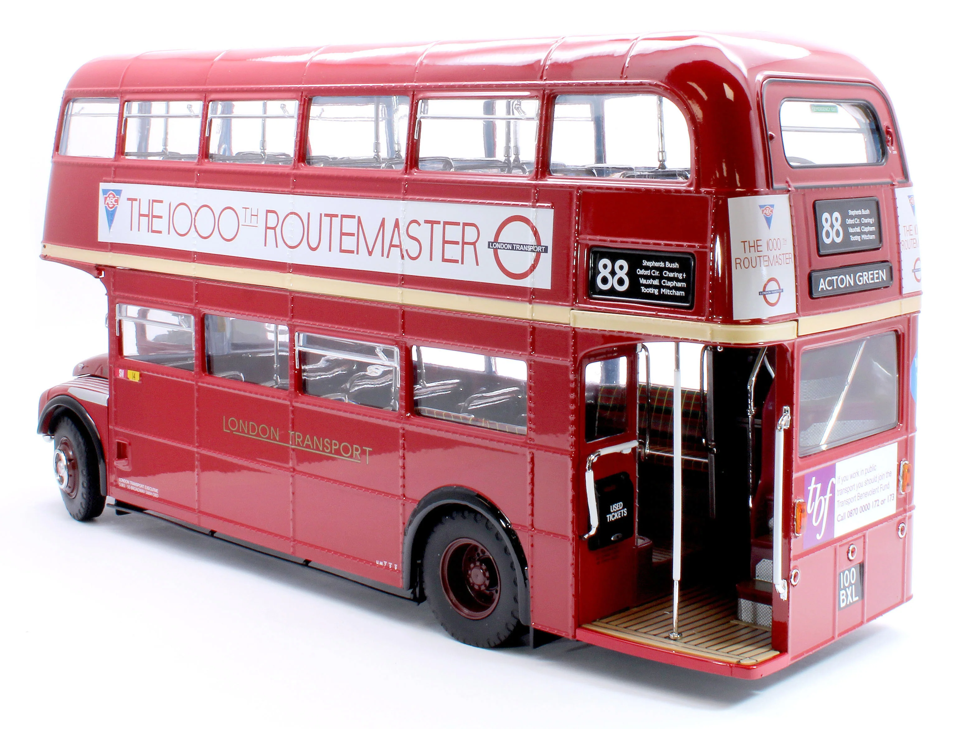 Routemaster Bus RM1000 100 BXL Red (Limited Edition 1000pcs) - Image 3
