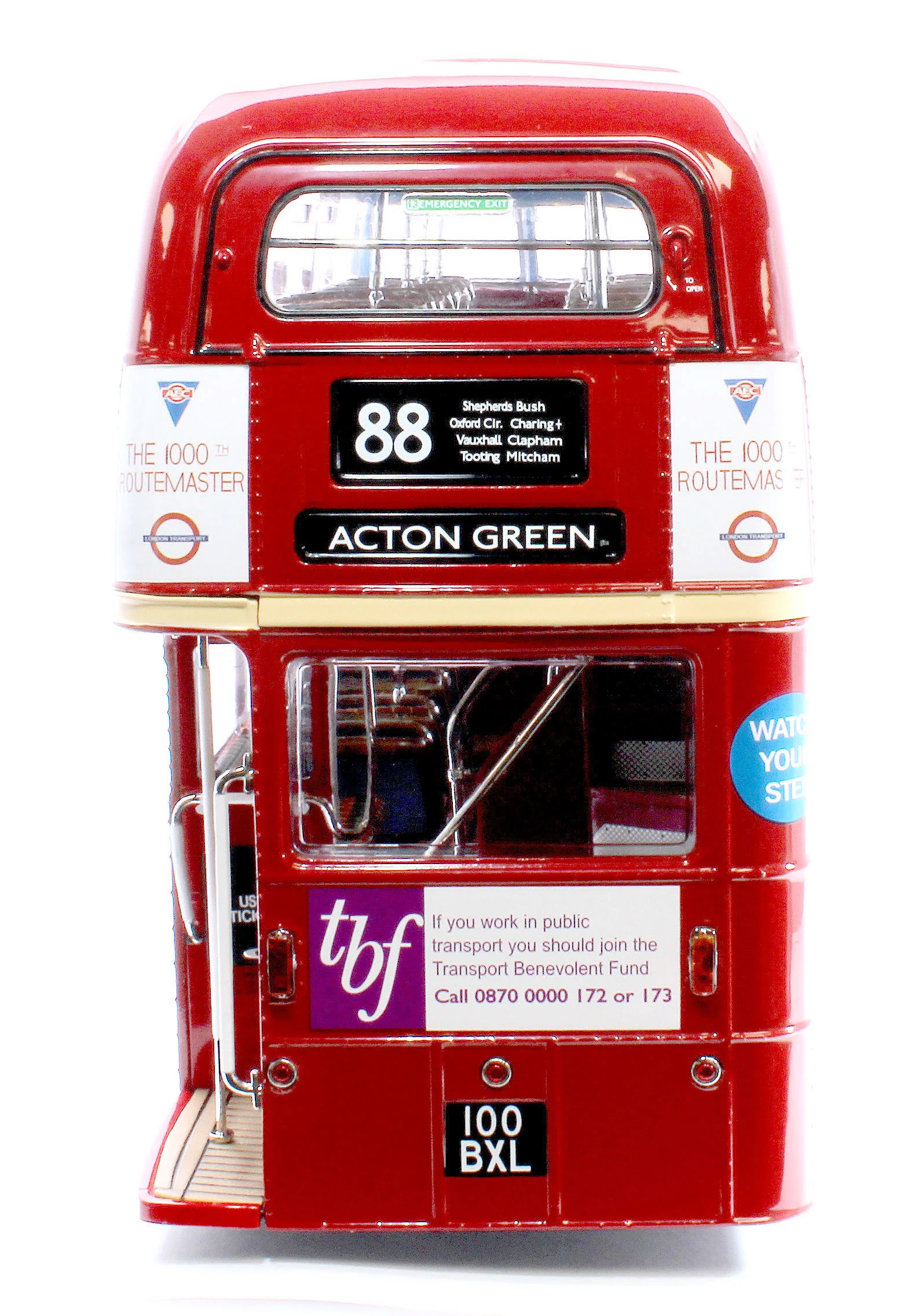 Routemaster Bus RM1000 100 BXL Red (Limited Edition 1000pcs) - Image 4