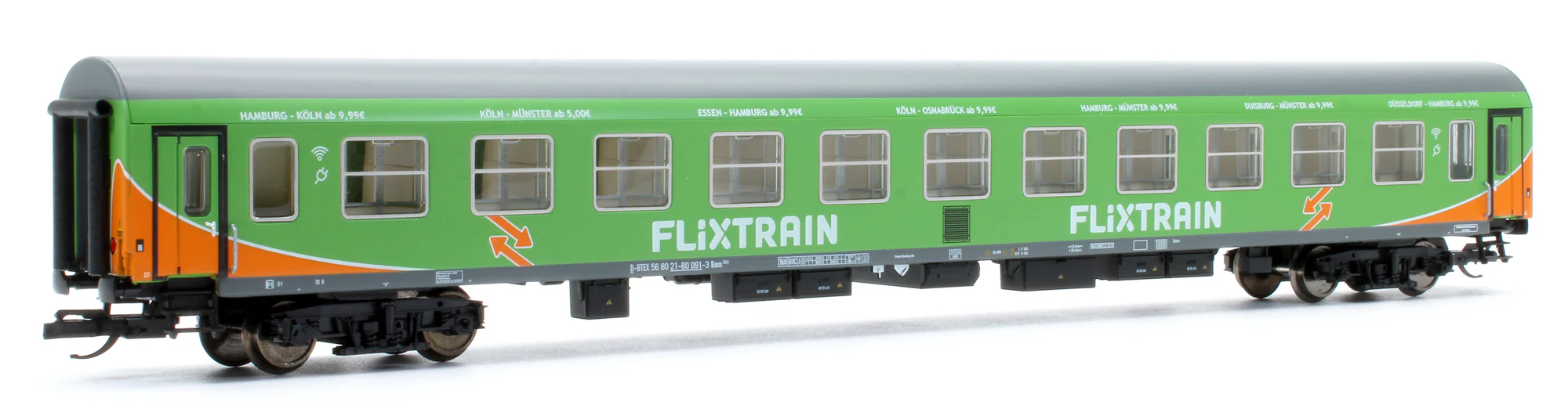 Pre-Owned Set Of 3 Flixtrain Coaches - Image 6