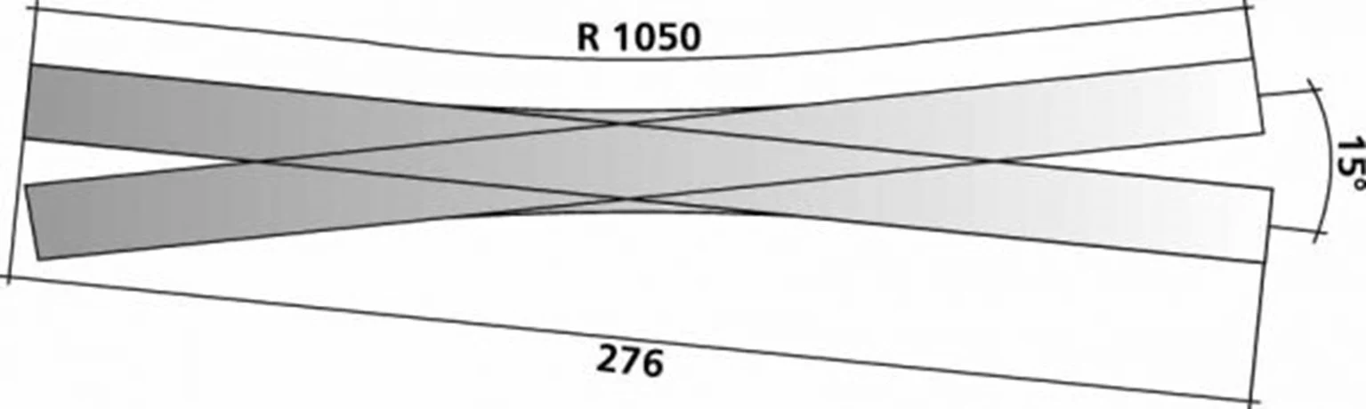 Tillig elite track :   Double Outside Slip (Baeseler Design) 15° - Image 3
