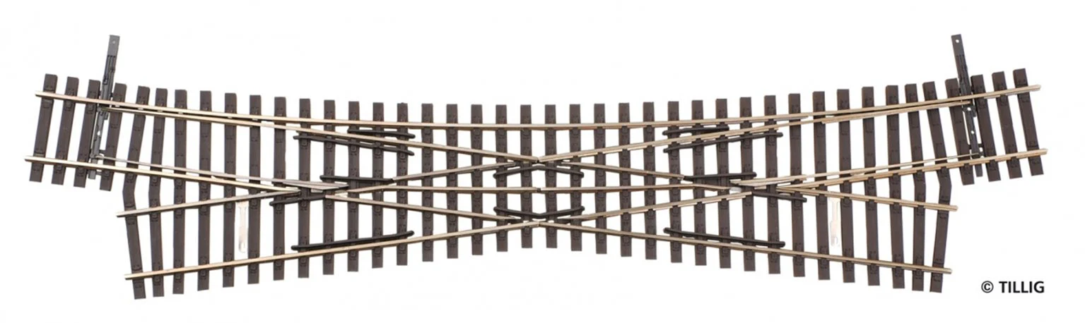Tillig elite track : Single Outside Slip HO 15°