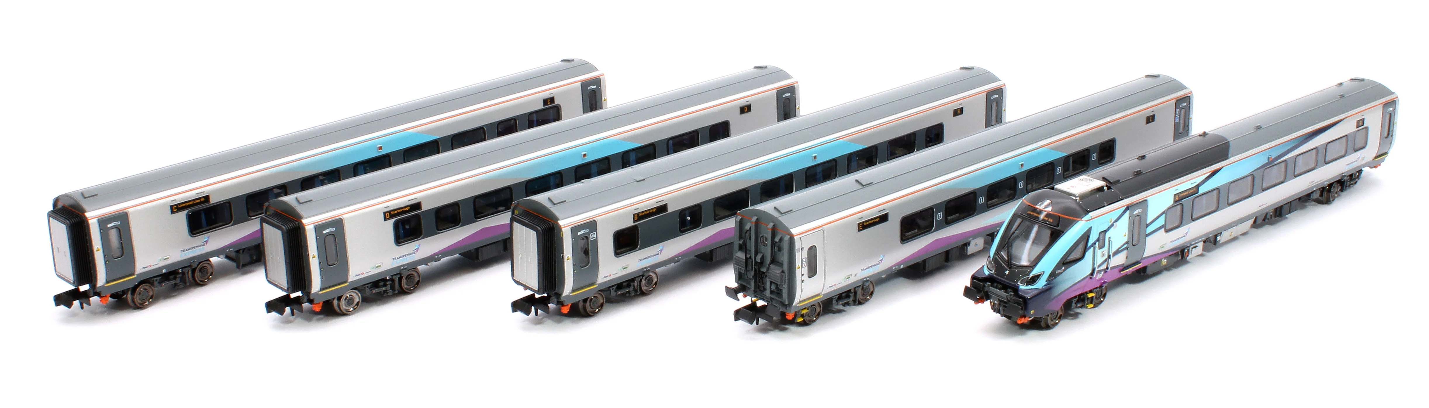 Trans Pennine Express 5 Car Set, number TP04 Scarborough – Liverpool Lime St - Image 2