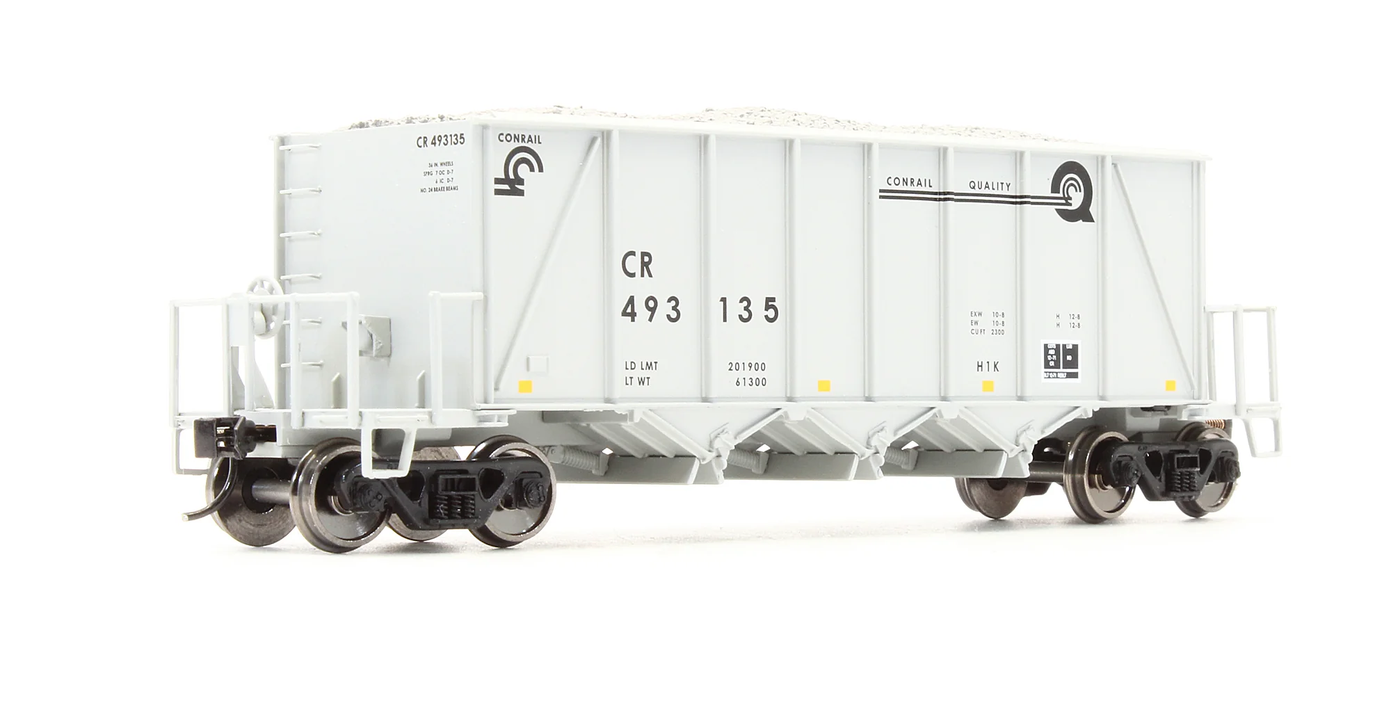 Pre-Owned 40' Ortner 100-Ton Aggregate Hopper Conrail - Road #493135 - Image 2