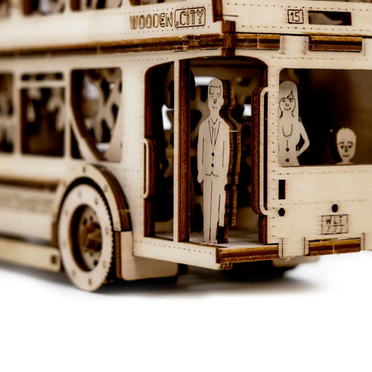 3D Wooden Bus Puzzle – London Bus - Image 3