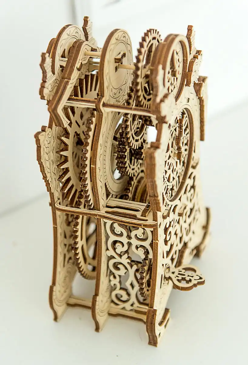 3D Wooden Clock Puzzle – Magic Clock - Image 4