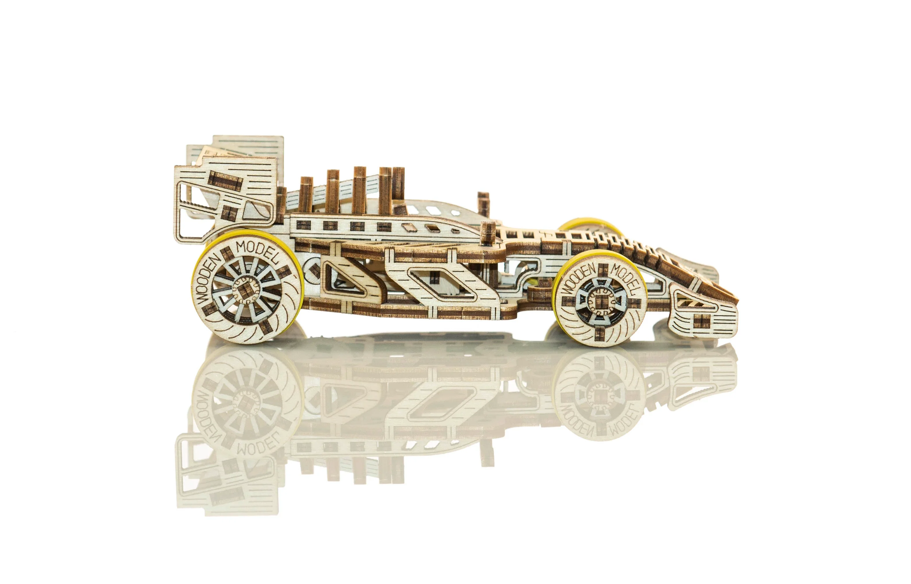 3D Wooden Car Puzzle - Grand Prix Car - Image 2