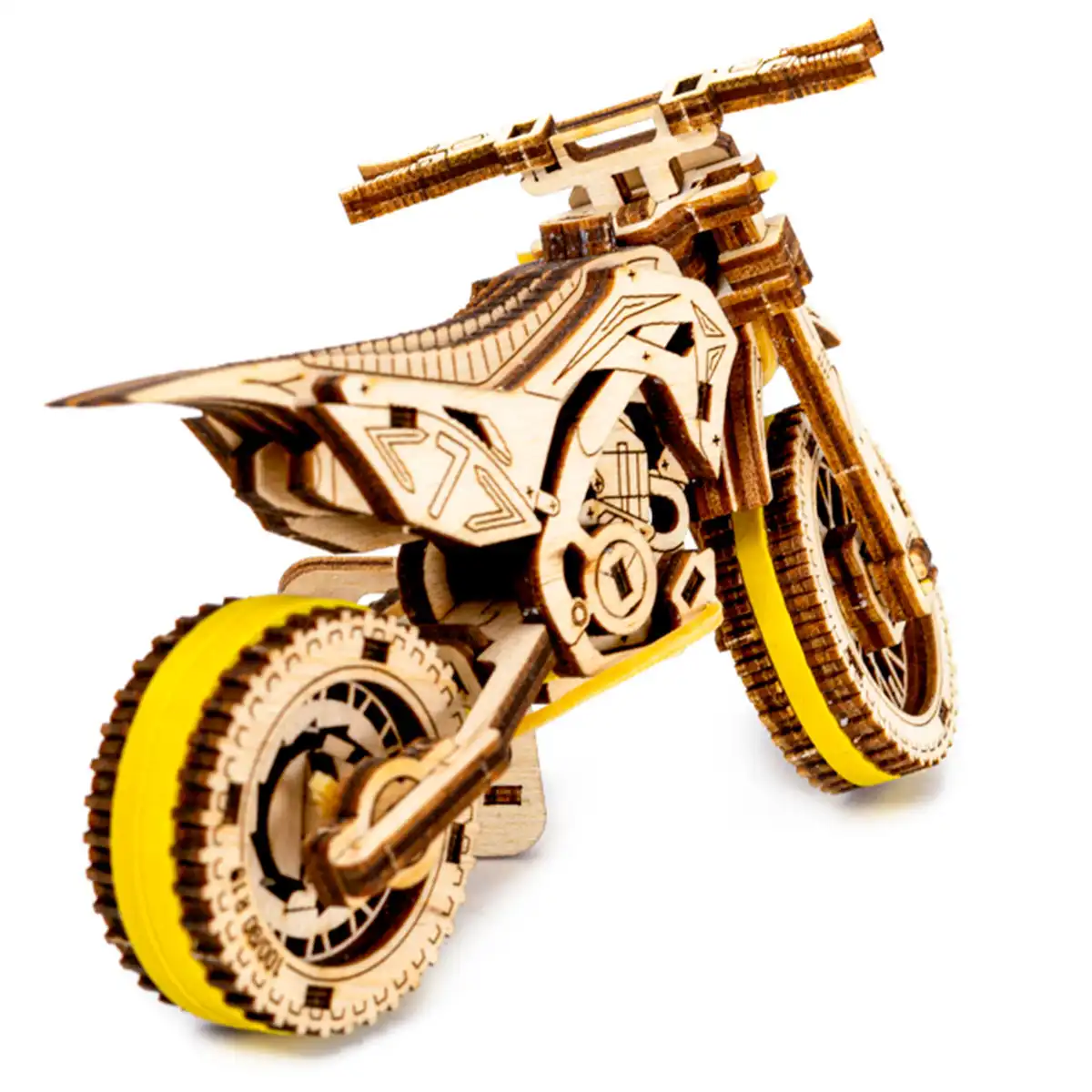 3D Wooden Motorbike Puzzle – Motocross - Image 5