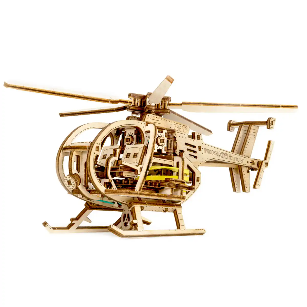 3D Wooden Helicopter Puzzle – Helicopter - Image 2