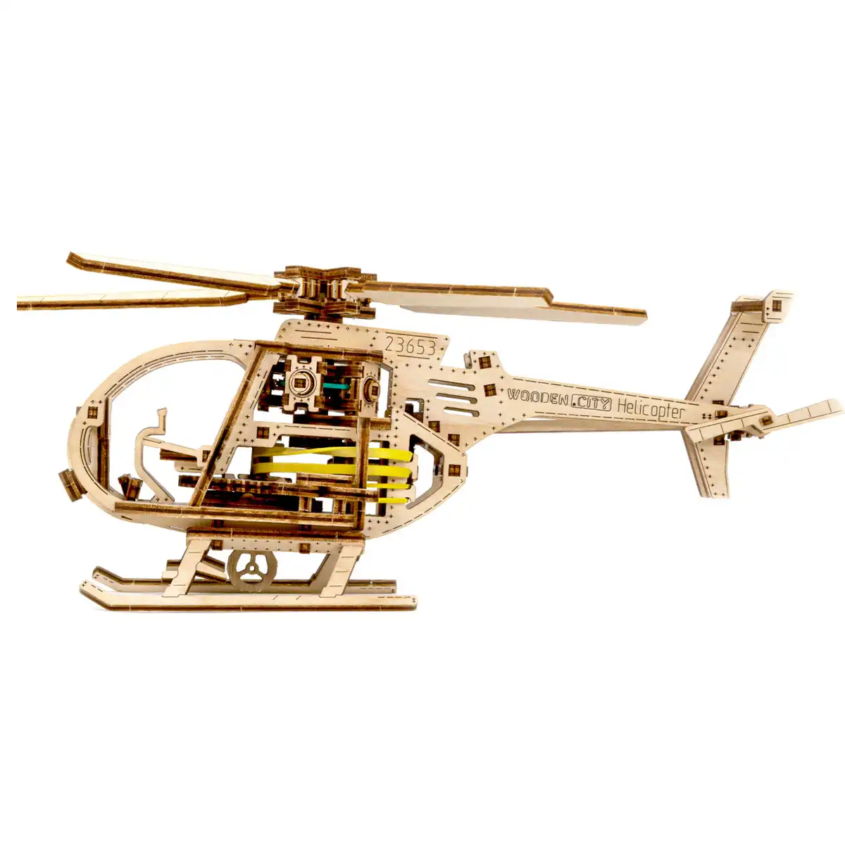 3D Wooden Helicopter Puzzle – Helicopter - Image 3