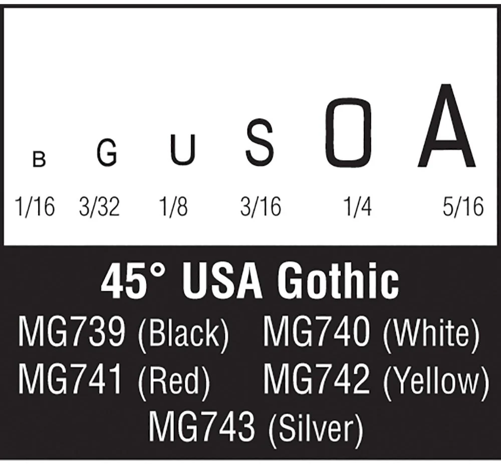 45° USA Gothic Red - Image 2