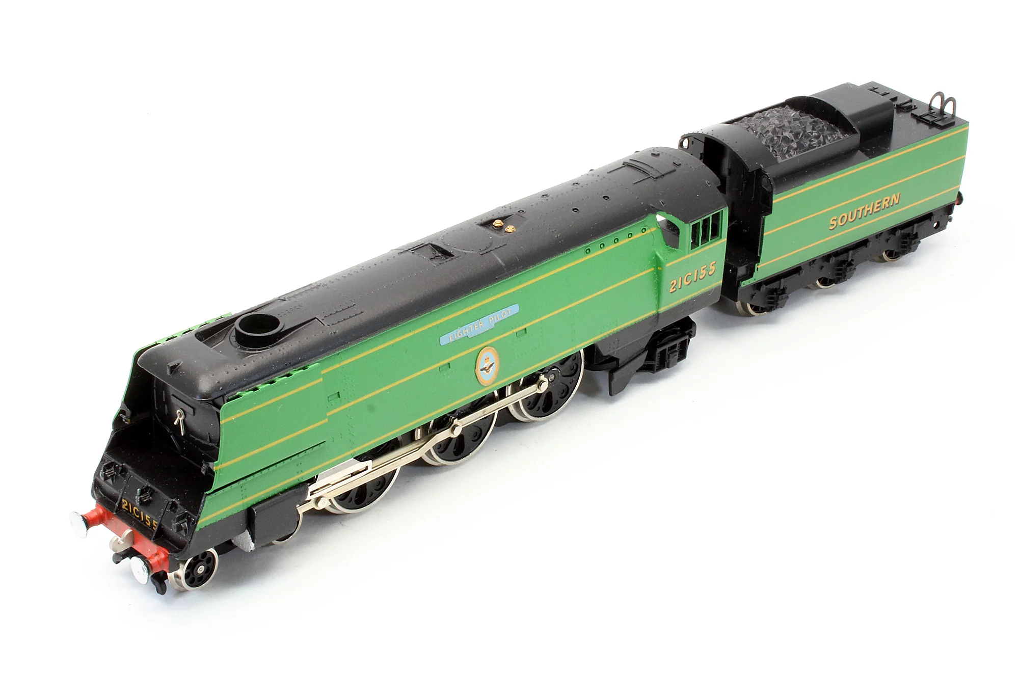 Pre-Owned SR Green 4-6-2 Streamlined Battle Of Britain Class 'Fighter Pilot' 2ICI55 Steam Locomotive - Image 5