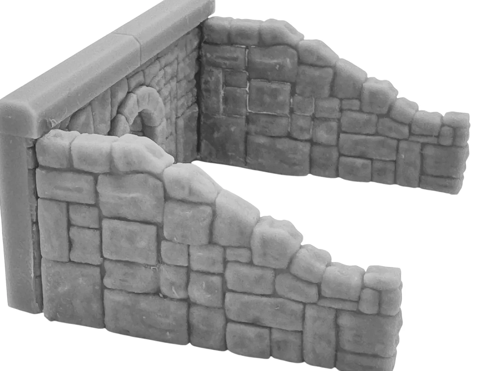 OO / HO Gauge Stone Culvert – Resin Railway Model, Unpainted Model Kit - Image 3