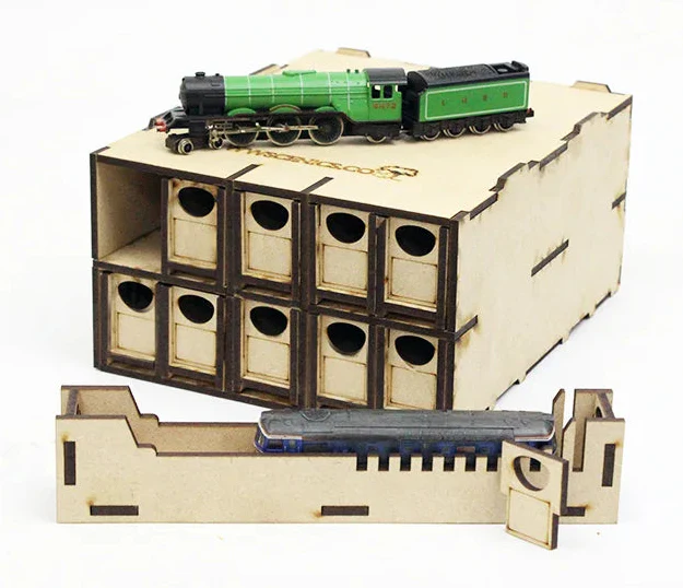 TT:120/OO9 Loco Storage Box - 10 Drawers